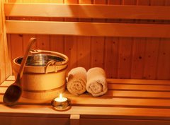 Fototapeta360 x 266  Wellness und Spa in der Sauna, 360 x 266 cm