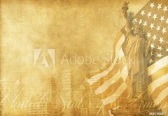 Samolepka flie 145 x 100, 68196667 - American Background - Americk pozad