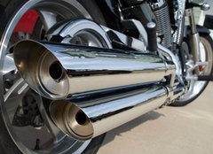 Fototapeta254 x 184  motorcycle exhaust, 254 x 184 cm