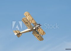 Fototapeta160 x 116  vintage linen covered biplane circa WW1, 160 x 116 cm