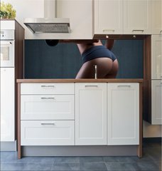 Fototapeta do kuchyn flie 180 x 60  Very sexy young beautiful ass in thong. Beautiful athletic woman, 180 x 60 cm