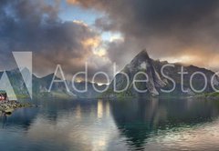 Fototapeta145 x 100  Lofoten Islands Panorama., 145 x 100 cm