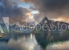 Fototapeta plátno 160 x 116, 68842995 - Lofoten Islands Panorama. - Lofotenské ostrovy Panorama.