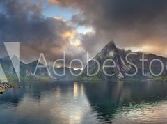 Samolepka flie 270 x 200  Lofoten Islands Panorama., 270 x 200 cm