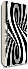 Samolepka na lednici flie 80 x 200, 69748661 - Black and white abstract