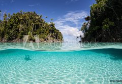 Samolepka flie 145 x 100, 69770000 - Tropical Islands and Shallow Water - Tropick ostrovy a mlkou vodu