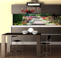 Fototapeta do kuchyn flie 260 x 60, 69808368 - Flower Garden