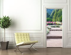 Samolepka na dvee flie 90 x 220, 69808368 - Flower Garden