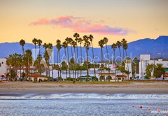 Fototapeta pltno 174 x 120, 69822660 - Santa Barbara from the pier
