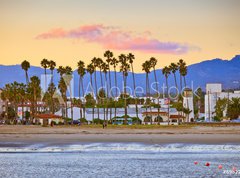 Samolepka flie 270 x 200, 69822660 - Santa Barbara from the pier