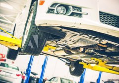 Fototapeta papr 184 x 128, 69826596 - Lifted Car Maintenance