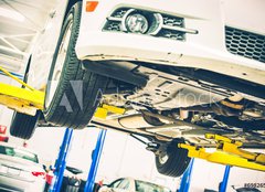 Fototapeta pltno 240 x 174, 69826596 - Lifted Car Maintenance