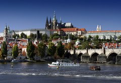 Samolepka flie 145 x 100, 698302 - prague castle - prask hrad