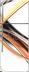 Samolepka na lednici flie 80 x 200  eleganckie fale, 80 x 200 cm