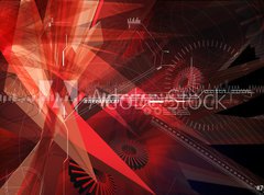 Samolepka flie 270 x 200  an abstract explosion, 270 x 200 cm