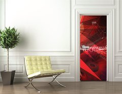 Samolepka na dvee flie 90 x 220  an abstract explosion, 90 x 220 cm