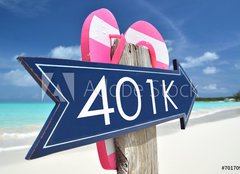 Fototapeta pltno 240 x 174, 70170956 - 401k arrow on the beach - 401k ipky na pli