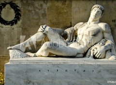 Fototapeta100 x 73  King Eurotas, from the monument of Leonidas, Thermopylae., 100 x 73 cm