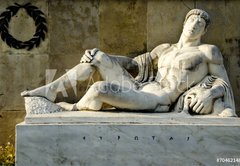 Samolepka flie 145 x 100  King Eurotas, from the monument of Leonidas, Thermopylae., 145 x 100 cm