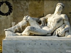 Samolepka flie 270 x 200  King Eurotas, from the monument of Leonidas, Thermopylae., 270 x 200 cm