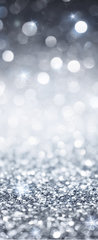 Samolepka na dvee flie 90 x 220, 70637827 - silver glitter