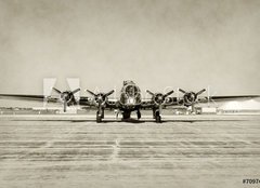 Fototapeta papr 160 x 116, 70974591 - Old bomber front view