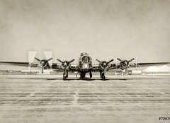 Fototapeta240 x 174  Old bomber front view, 240 x 174 cm