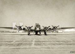 Fototapeta pltno 240 x 174, 70974591 - Old bomber front view - Pohled zepedu na star bombardr