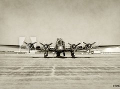 Fototapeta pltno 330 x 244, 70974591 - Old bomber front view