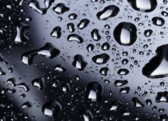 Fototapeta pltno 160 x 116, 71110310 - abstract water drops on polished stainless steel surface