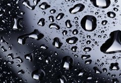 Fototapeta pltno 174 x 120, 71110310 - abstract water drops on polished stainless steel surface - abstraktn vodn kapky na povrchu letn nerezov oceli