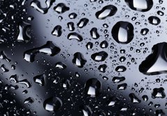 Fototapeta papr 184 x 128, 71110310 - abstract water drops on polished stainless steel surface
