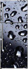 Samolepka na lednici flie 80 x 200, 71110310 - abstract water drops on polished stainless steel surface