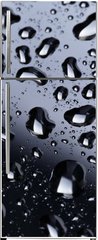 Samolepka na lednici flie 80 x 200, 71110310 - abstract water drops on polished stainless steel surface