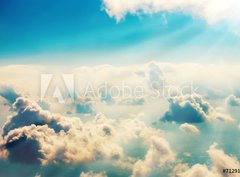 Fototapeta360 x 266  Blue clouds and sky, 360 x 266 cm