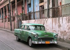 Samolepka flie 200 x 144, 7141463 - classic car - la havana - Cuba