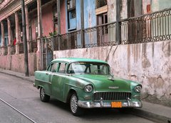 Fototapeta240 x 174  classic car  la havana  Cuba, 240 x 174 cm