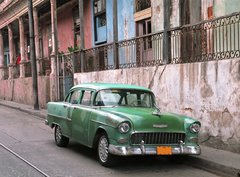 Fototapeta330 x 244  classic car  la havana  Cuba, 330 x 244 cm