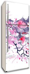 Samolepka na lednici flie 80 x 200  Japan, 80 x 200 cm