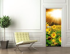 Samolepka na dvee flie 90 x 220, 7160083 - Sunflowers