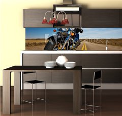 Fototapeta do kuchyně fólie 260 x 60, 7165780 - Motorcycle riding - Jízda na motocyklu