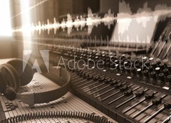 Samolepka flie 200 x 144  Sound Studio, 200 x 144 cm