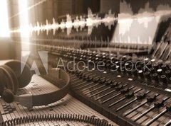 Samolepka flie 270 x 200  Sound Studio, 270 x 200 cm