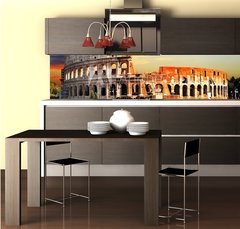 Fototapeta do kuchyn flie 260 x 60  great Colosseum on sunset, Rome, 260 x 60 cm