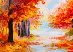 Samolepka flie 200 x 144, 71850437 - Oil painting landscape