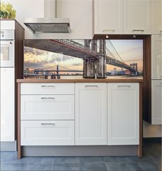 Fototapeta do kuchyn flie 180 x 60  Brooklyn Bridge over the East River in New York City, 180 x 60 cm