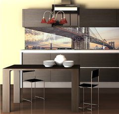 Fototapeta do kuchyn flie 260 x 60, 72094444 - Brooklyn Bridge over the East River in New York City