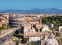 Samolepka flie 100 x 73, 72183112 - Ariel view of Rome: including the Colosseum and Roman Forum..