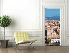 Samolepka na dvee flie 90 x 220, 72183112 - Ariel view of Rome: including the Colosseum and Roman Forum..