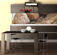 Fototapeta do kuchyn flie 260 x 60, 72205297 - Delicious bread on the table